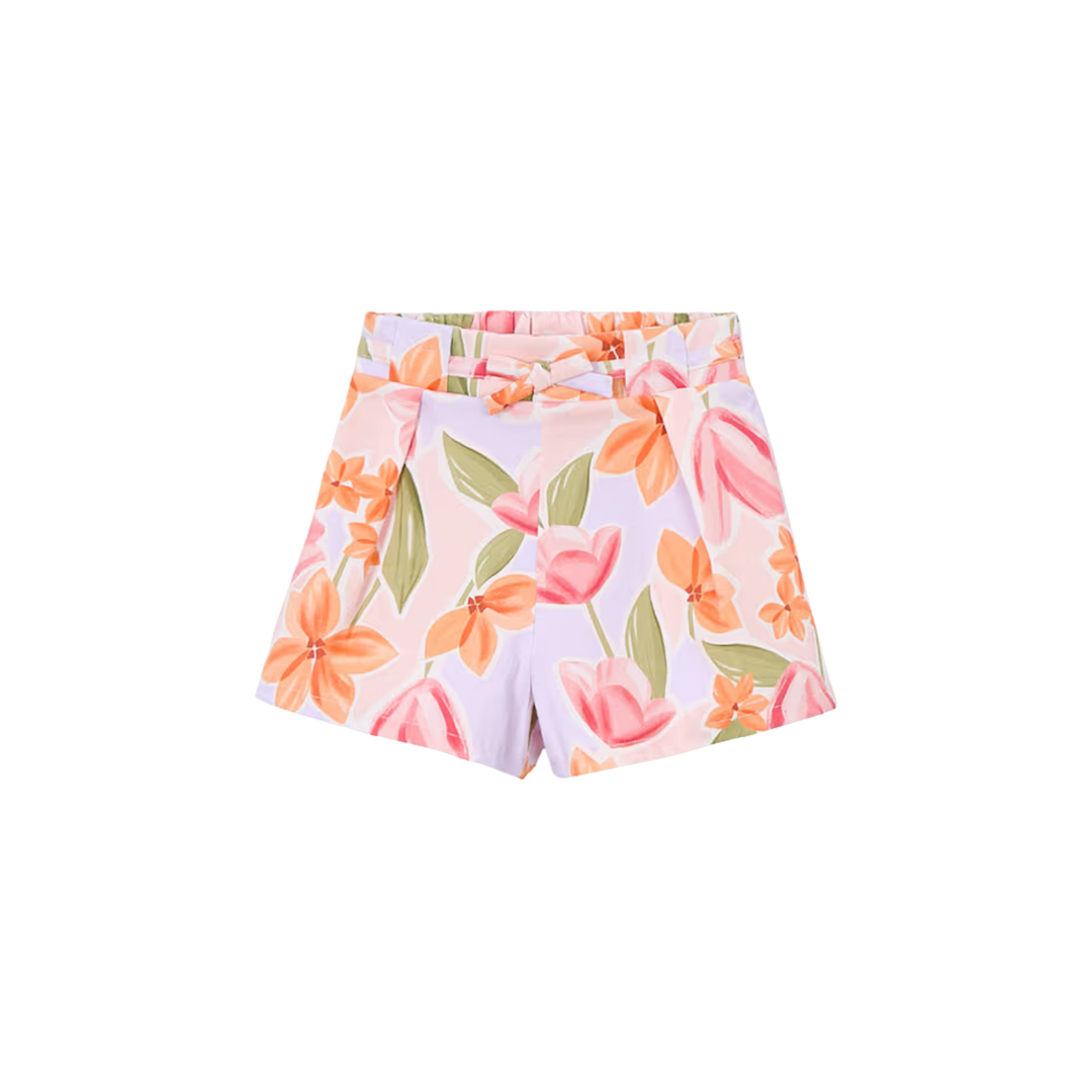 Pleated Printed Skort - Blossom