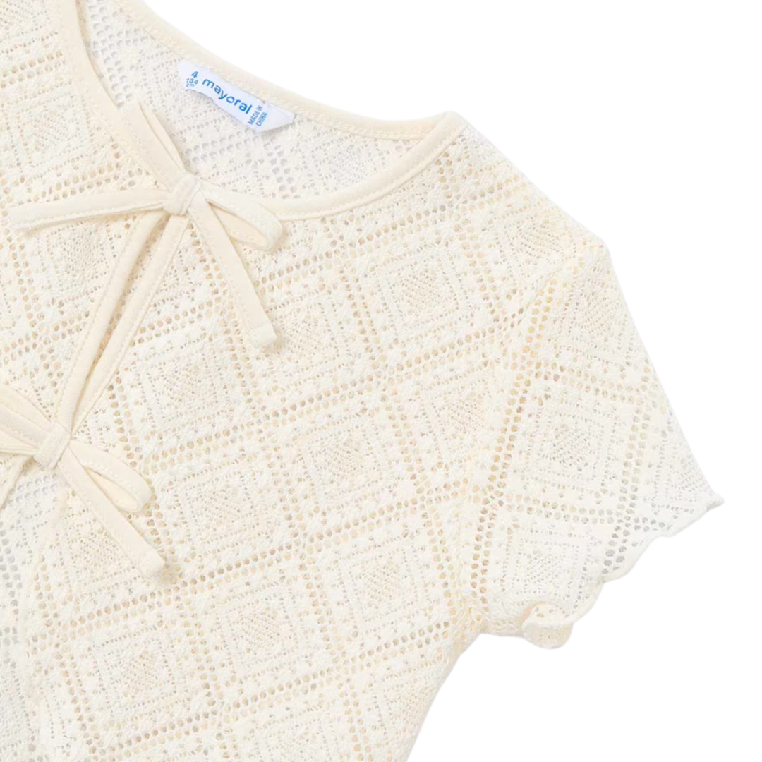 Crochet T-shirt - Chickpea