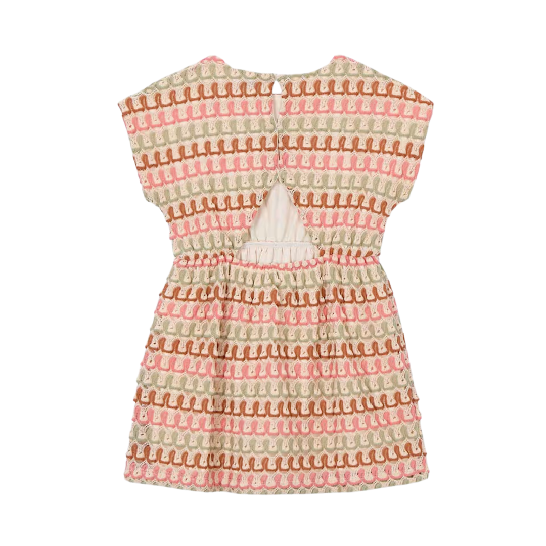Printed Knit Dress - Tangerine