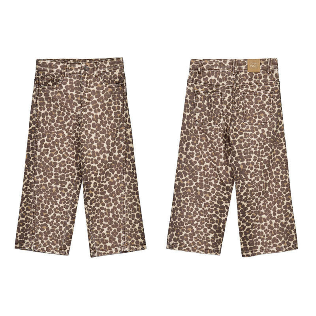 Leopard Twill Trousers