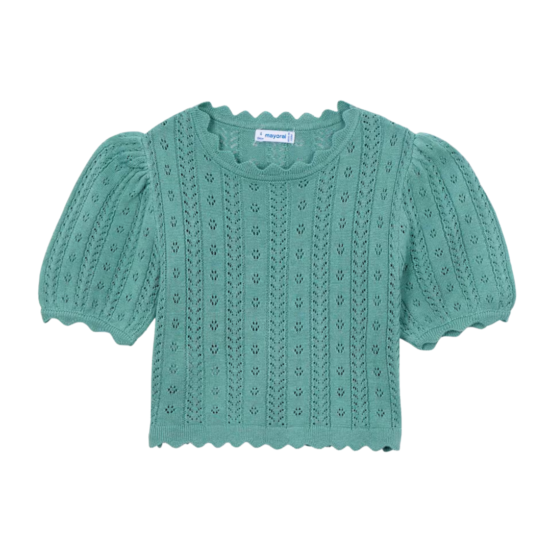 Openwork T-shirt - Mint