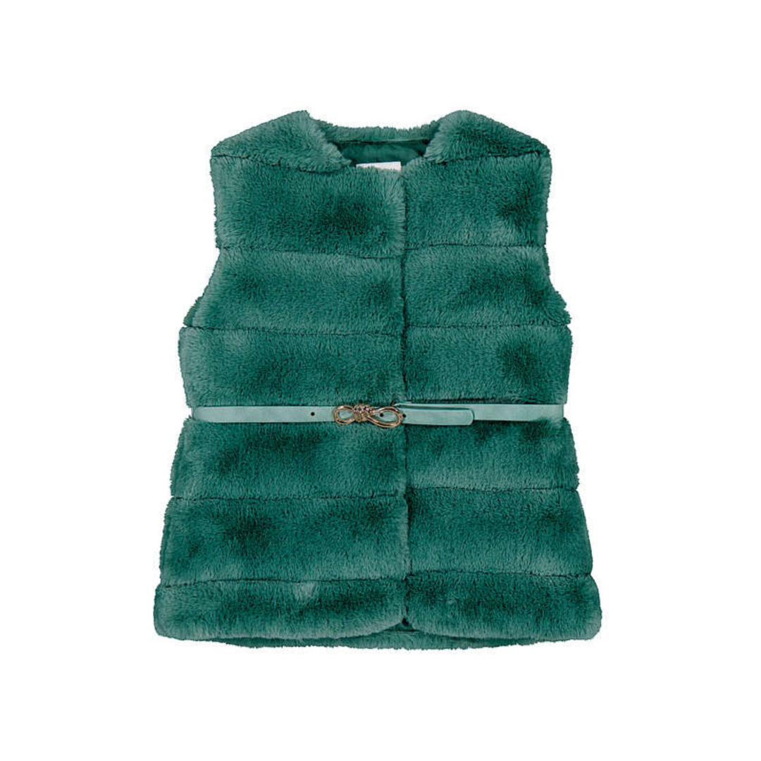 Fur Vest with Belt - Bayleaf