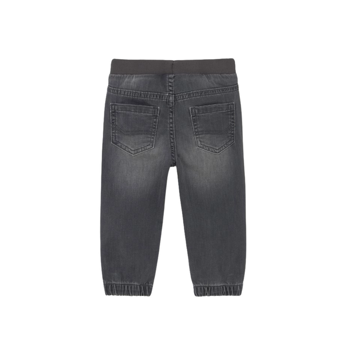 Denim Jogger Pants - Black