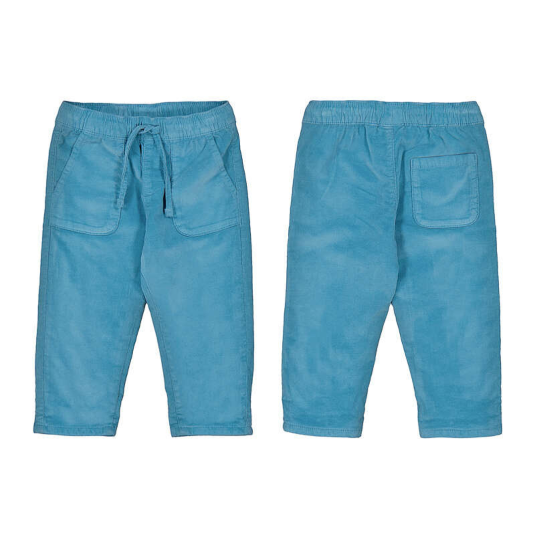 Micro-cord Lined Trousers - Blue