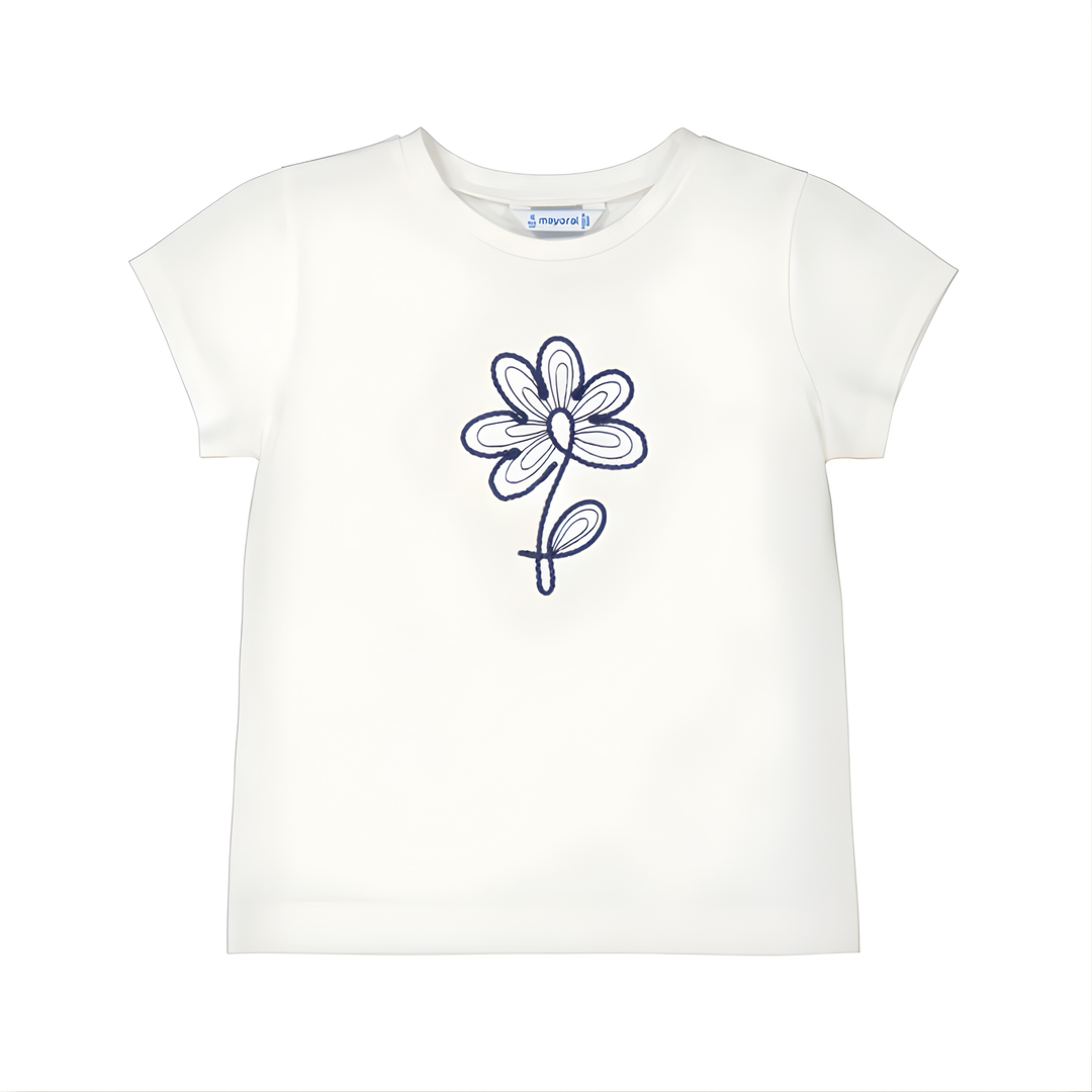 Flower T-shirt - Natural