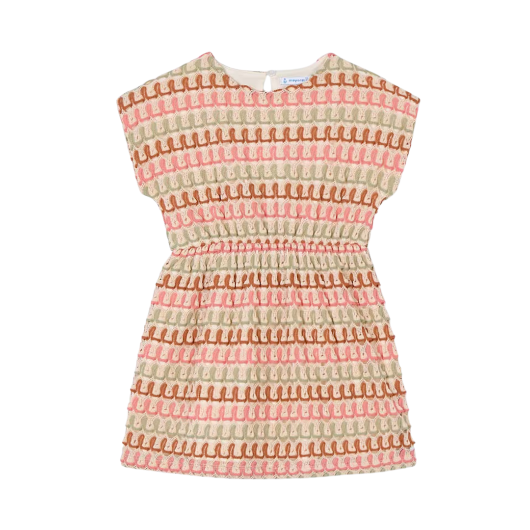 Printed Knit Dress - Tangerine