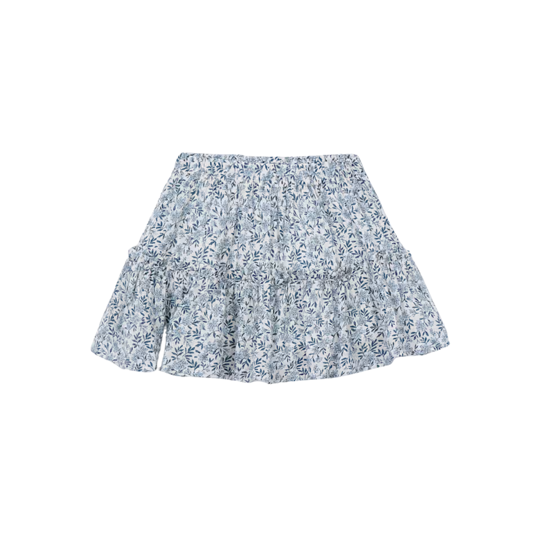 Printed Skirt - Sky Blue