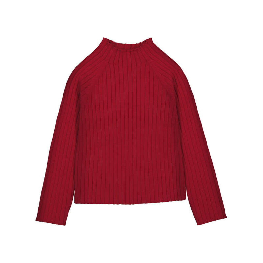Knit Mockneck - Red