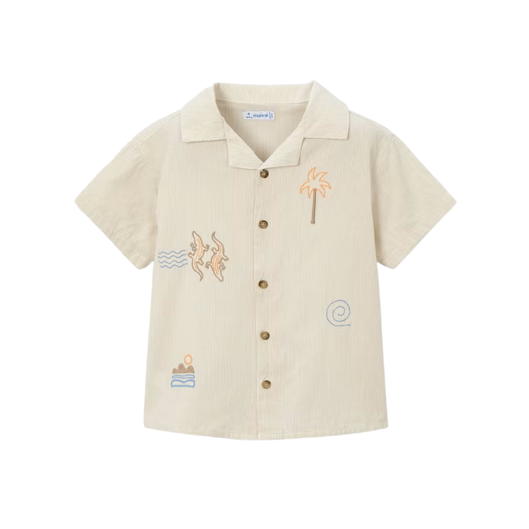 Embroidered Shirt - Linen