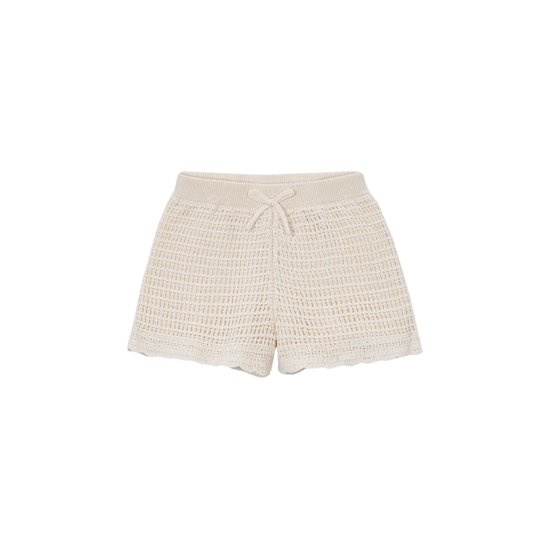 Openwork Shorts - Chickpea