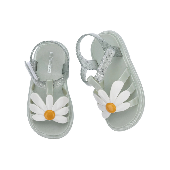 Hip Bloomy - Metallic Green/White