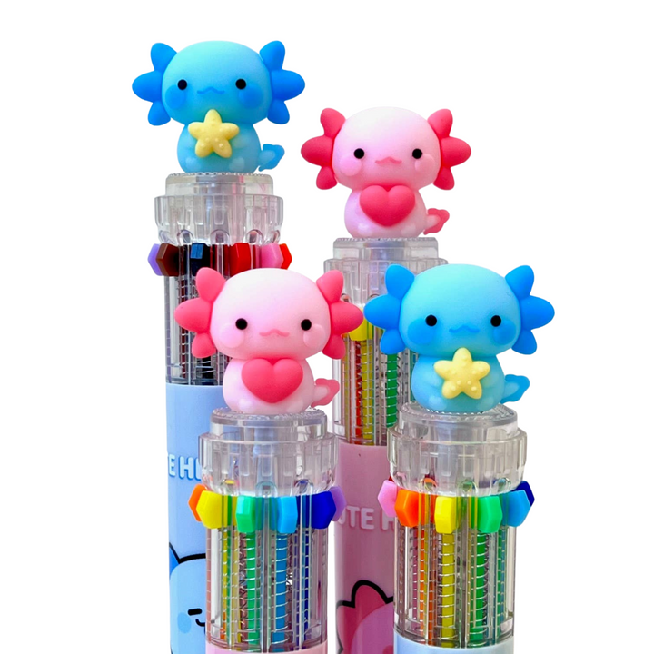 Axolotl 10-Color Retractable Pen