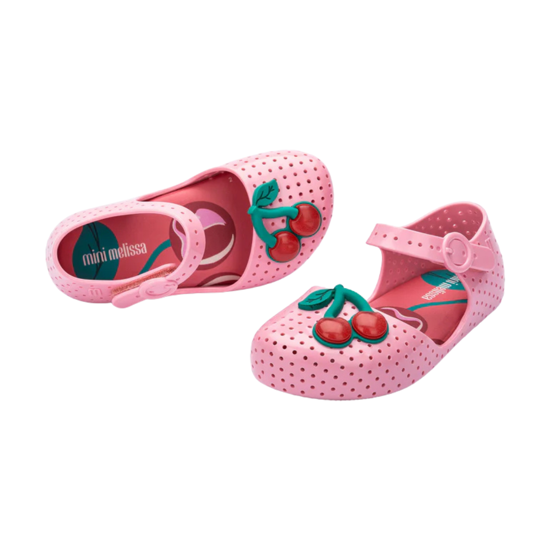 Mini Melissa Pop Flat - Pink/Red