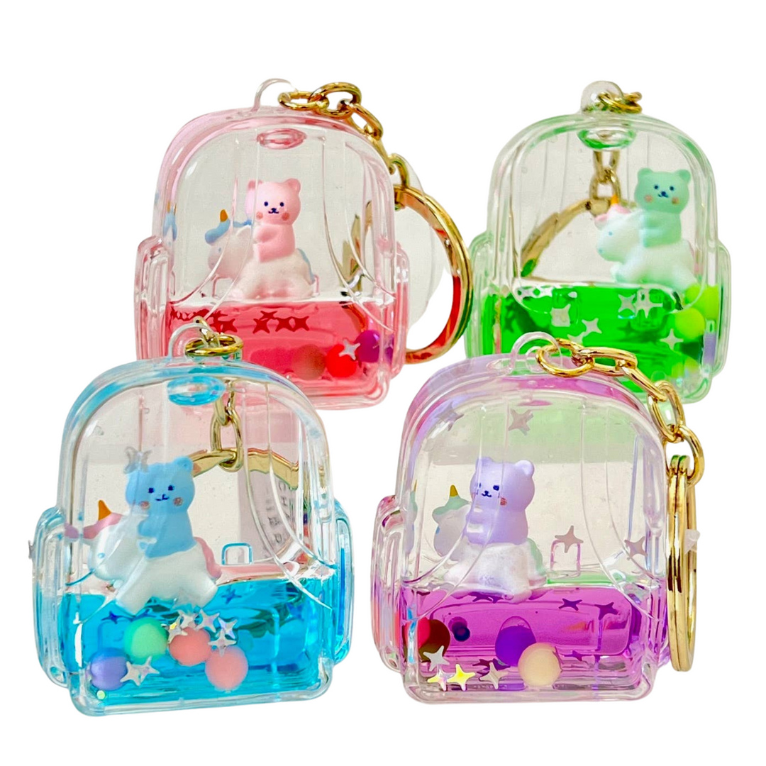 BEAR UNICORN FLOATY KEY CHARM