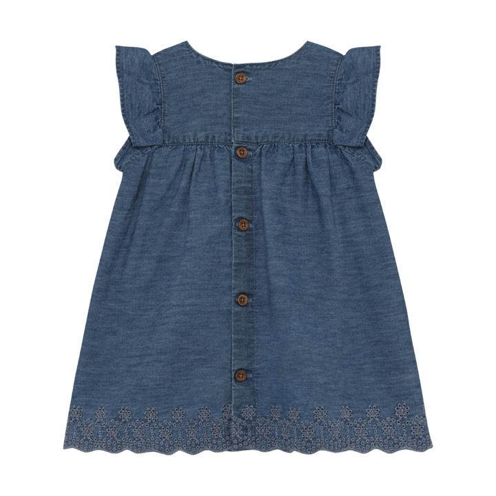 Short Sleeve Chambray Dress