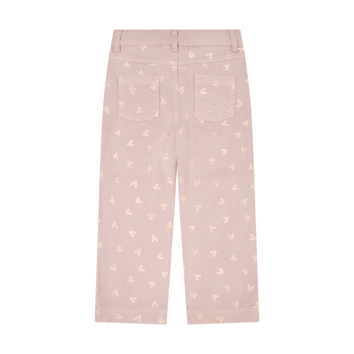 Embroidered Twill Pants - Fawn