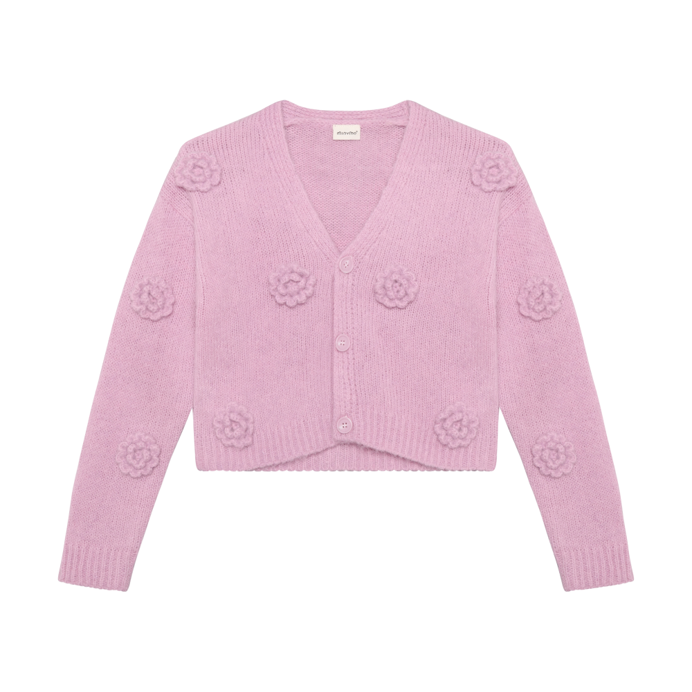 Knit Cardigan - Lilac