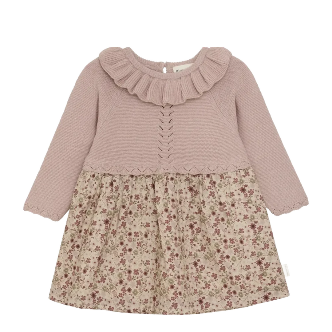 Long Sleeve Dress Knit - Shadow Gray