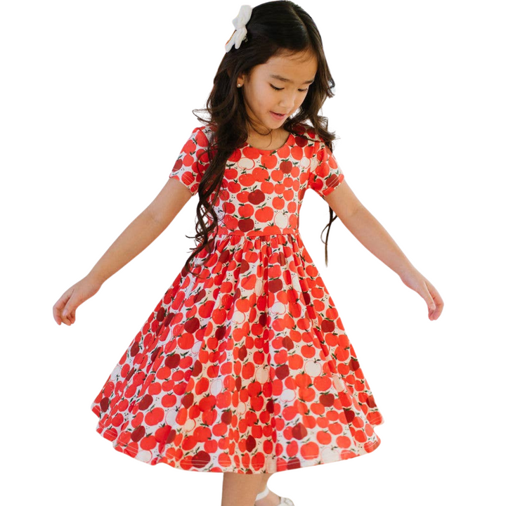 Classic Twirl Dress in Apple