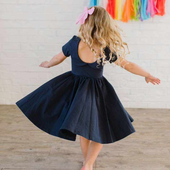 Elizabeth Dress in Navy
