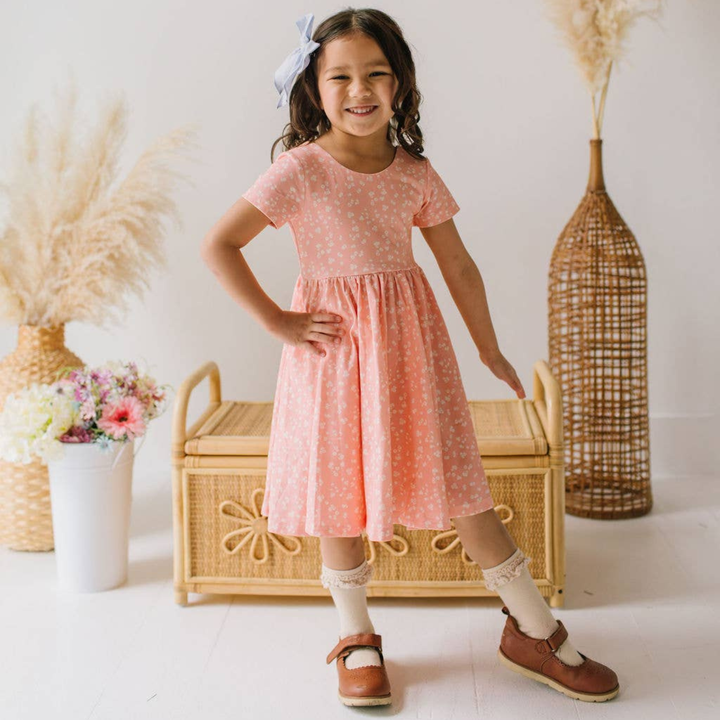 Classic Twirl Dress in Painted Petal
