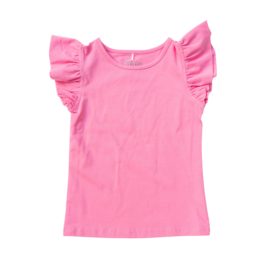 Flutter Tee in Bubblegum