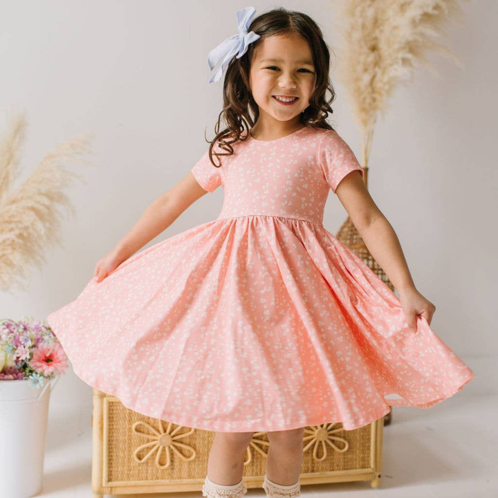 Classic Twirl Dress in Painted Petal