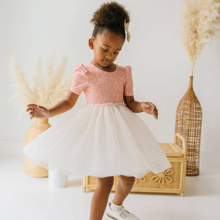Tutu Dress in Painted Petal
