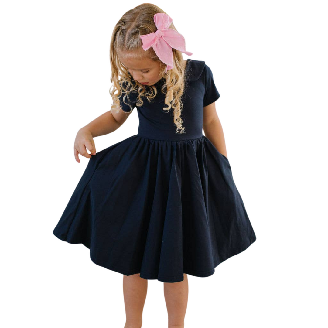 Elizabeth Dress in Navy