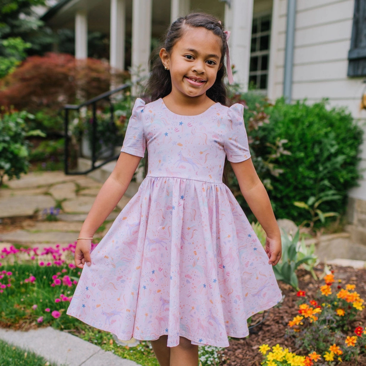 Puff Dress - Dreamy Unicorn