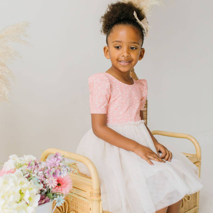 Tutu Dress in Painted Petal