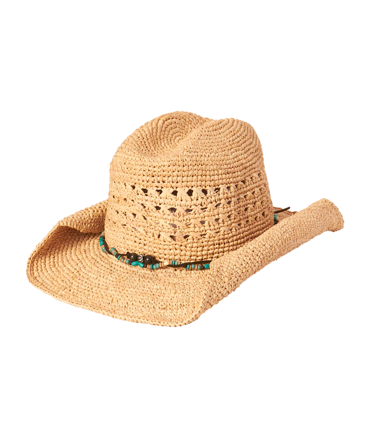 WOMENS COWBOY - TORAH - NATURAL/TURQUOISE