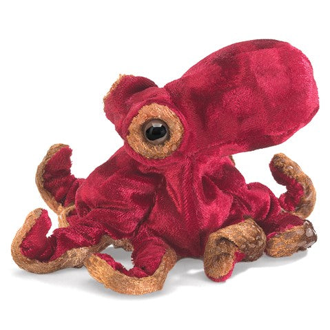 Mini Red Octopus Puppet