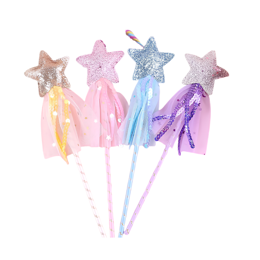 Star Glitter Wands