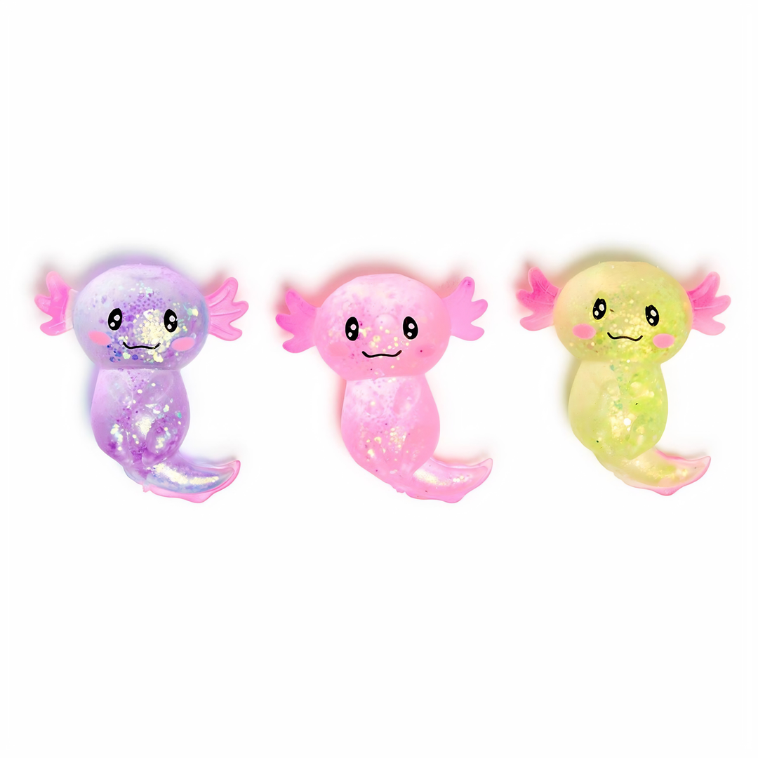 Squishy Glitter Axolotl