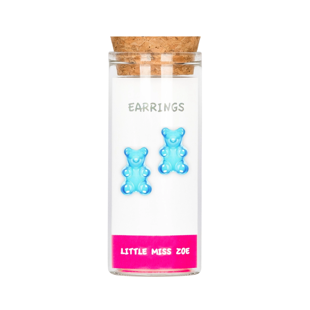Yummy Bear Earrings - Blue