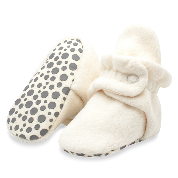 Cozy Fleece Baby Bootie - Cream