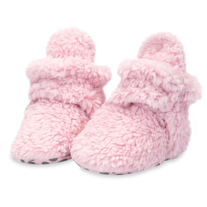 Furry Baby Bootie - Baby Pink