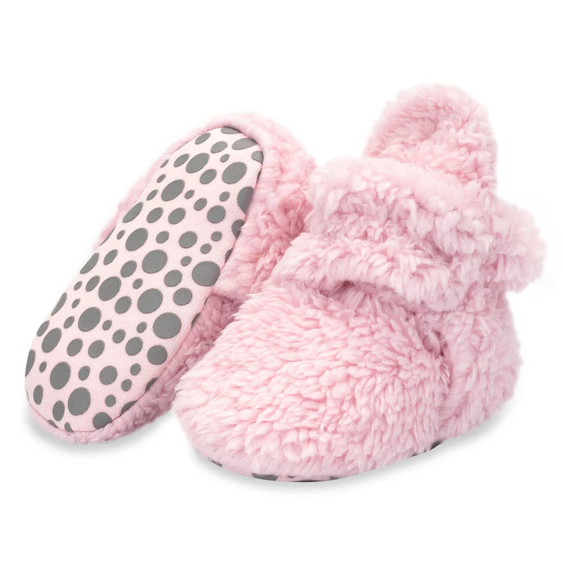 Furry Baby Bootie - Baby Pink