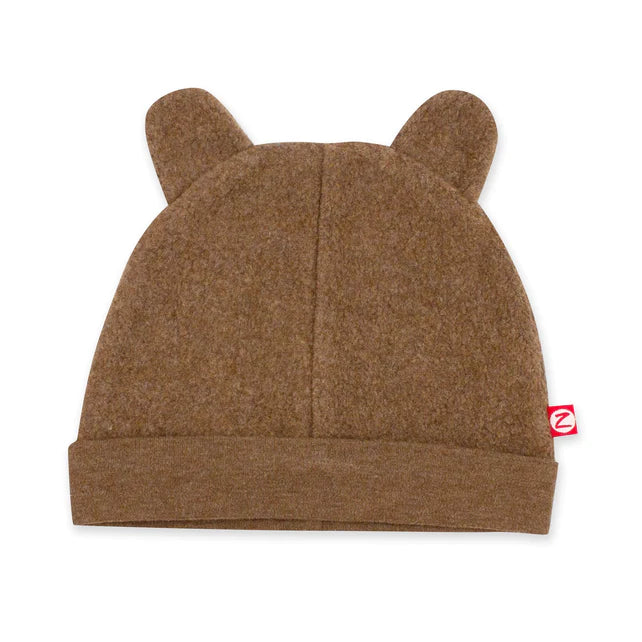 Cozy Fleece Hat - Heather Mocha