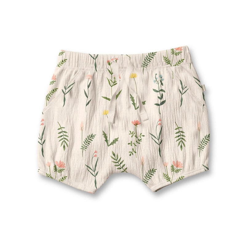 Crinkle Slouch Shorts - Wild Flower