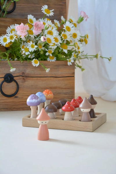 Gnomes and Mushroom Nesting Set