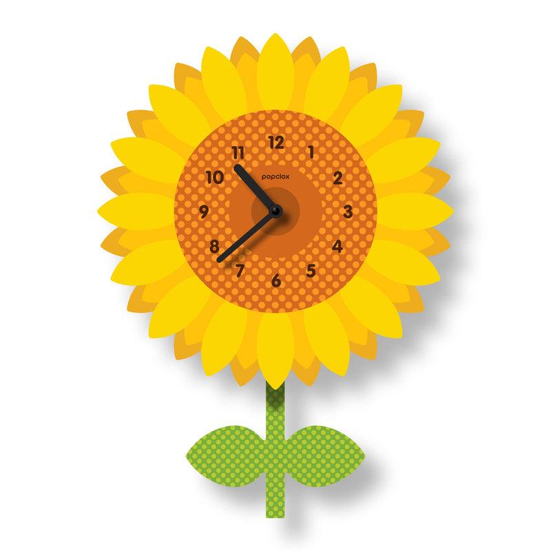 Sunflower Acrylic Pendulum Clock