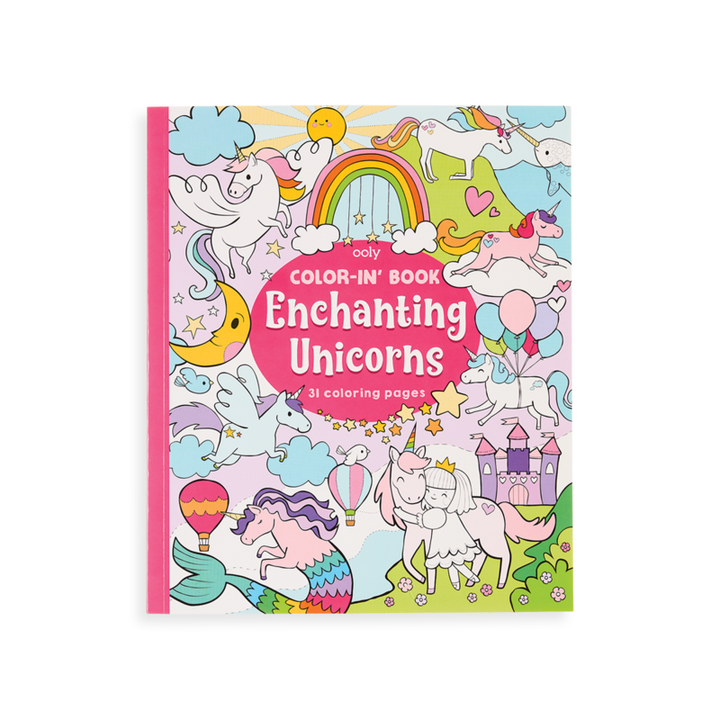 Enchanting Unicorns Color-In' Book