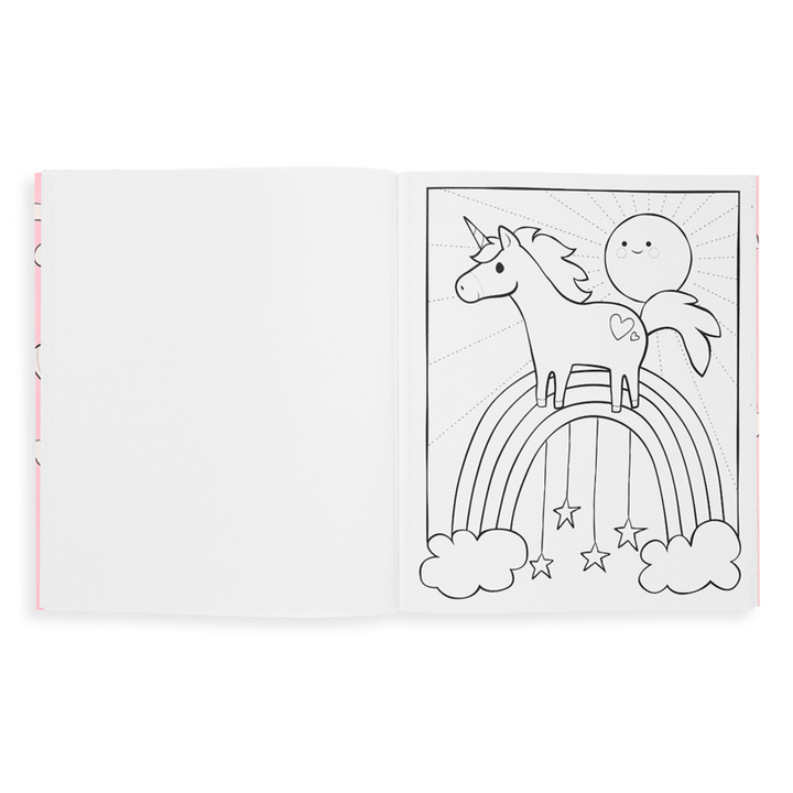 Enchanting Unicorns Color-In' Book