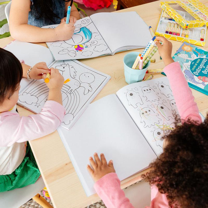 Enchanting Unicorns Color-In' Book