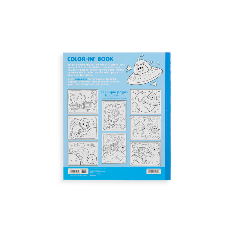 Outer Space Explorers Color-In&