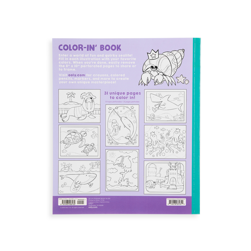 Outrageous Ocean Color-in' Book