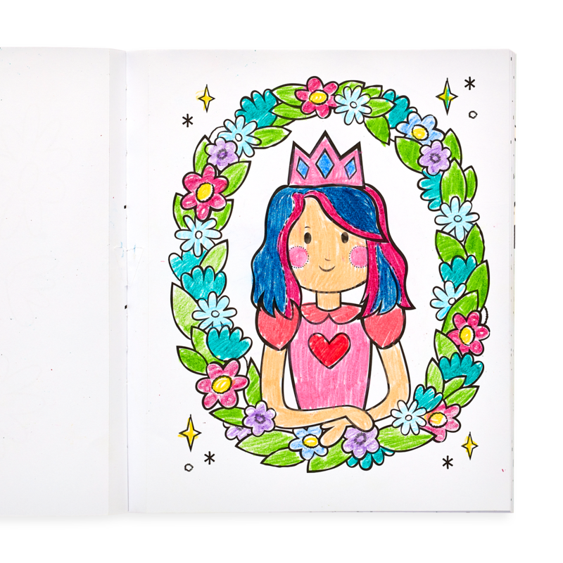 Princess & Fairies Color-In' Book