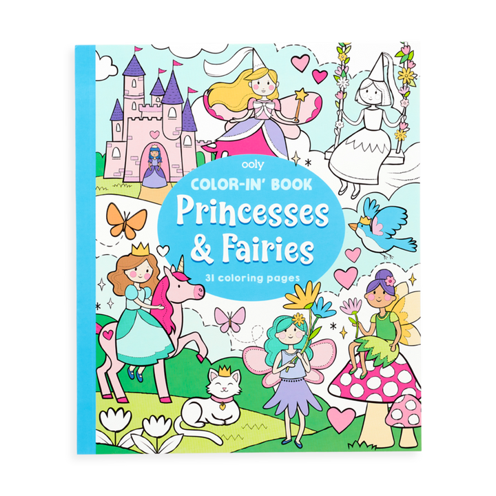Princess & Fairies Color-In' Book